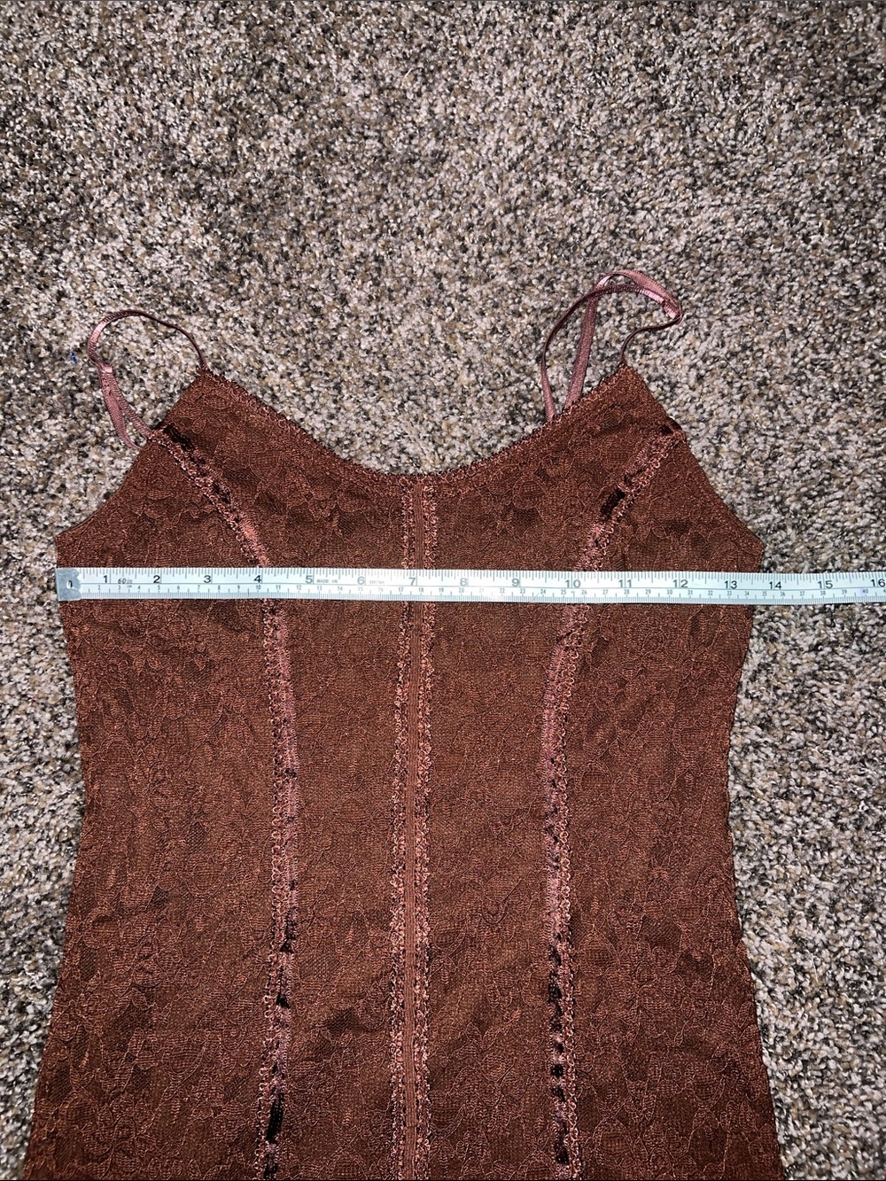 Forever 21 Brown Lace Bodycon Slip Dress - Picture 4 of 6